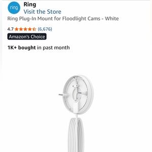 Ring Plug-In Mount for Floodlight Cams - White